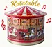 tin boxes and music box
